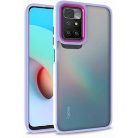 Kilifplus Xiaomi Redmi 10 Lila Electro Silikon Renkli Flora Kapak Kılıf