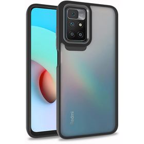 Kilifplus Xiaomi Redmi 10 Siyah Electro Silikon Renkli Flora Kapak Kılıf