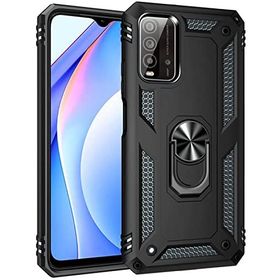 Kilifplus Xiaomi Redmi 9T Zırhlı Standlı Mıknatıslı Tank Siyah Kapak Kılıf