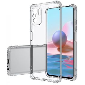 Kilifplus Xiaomi Redmi Note 10 Köşe Korumalı Airbag Şeffaf Silikon Anti-Shock Kılıf