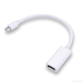KılıfShop Apple Macbook Pro Mini Display Port Hdmı Dönüştürücü Adaptörü Beyaz Kılıf