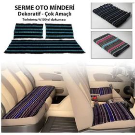 Kilim Dokuma 3 Parça Serme KilimOto Koltuk Kılıfı