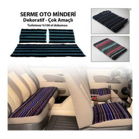 Kilim Dokuma 3 Parça Serme KilimOto Koltuk Kılıfı