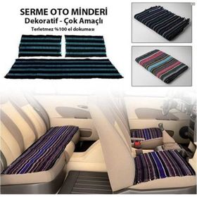 Kilim Dokuma 3 Parça Serme KilimOto Koltuk Kılıfı