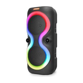 Kimiso QS-1952 Siyah RGB Led Fm Radyo 2x10 W 5.0 Bluetooth Hoparlör
