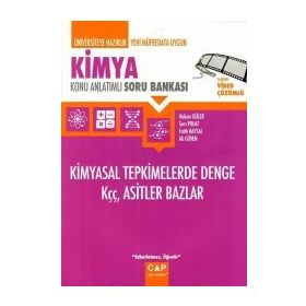 Kimya - Kimyasal Tepkimelerde Denge Kçç Asitler Bazlar Konu Anlatımlı Soru Bankası - Çap Yayınları