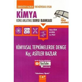 Kimya - Kimyasal Tepkimelerde Denge Kçç Asitler Bazlar Konu Anlatımlı Soru Bankası - Çap Yayınları