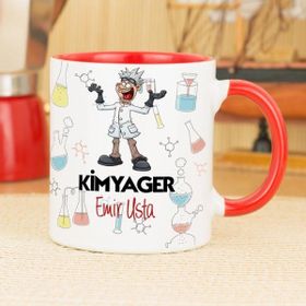 Kimyager-Kırmızı Kupa Bardak