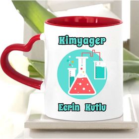 Kimyager-Kırmızı Kupa Bardak
