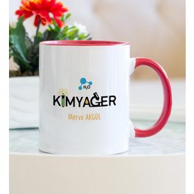 Kimyager-Kırmızı Kupa Bardak