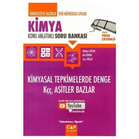 Kimyasal Tepkimelerde Denge Asitler Bazlar Konu Anlatımı - Çap Yayınları