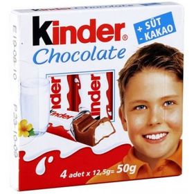 Kinder Chocolate T4 50 gr Çikolata (4 adet)