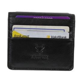 Kindfox Hakiki Deri Para Bölmeli Kartlık Cüzdan