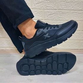 Kinetix Alfie PU 3PR Siyah K Gri Erkek Garson Koşu Ayakkabı