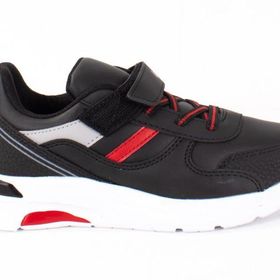 Kinetix Axion Siyah Kırmızı Günlük Erkek Çocuk Spor Ayakkabı