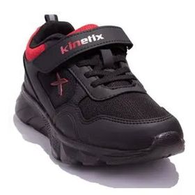Kinetix Fender Siyah Kırmızı Ortopedik Günlük Erkek Çocuk Spor Ayakkabı