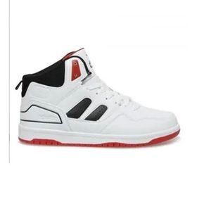Kinetix Gina Pu 3Fx Beyaz Siyah Açık Kırmızı Sneaker Ayakkabı