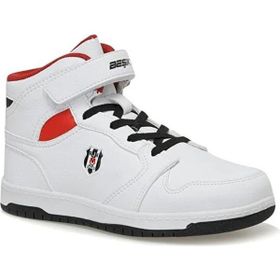 Kinetix Jones HI PU 3FX Beyaz Kırmızı Siyah Unisex Sneaker Ayakkabı