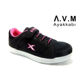 Kinetix Lenko 100242718 Siyah Fuşya Kız Çocuk Sneaker Ayakkabı