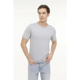 Kinetix M-SN234 BSC Raw Edge 4FX Gri Erkek T-shirt