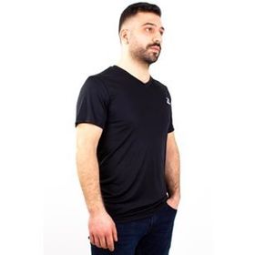 Kinetix SN222 Basic V Neck Siyah Erkek T-Shirt