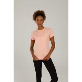 Kinetix SN230 Basic Pes C Neck T-Pembe Kadın T-shirt