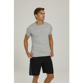 Kinetix SN234 Basic Raw Edge Gri Erkek Kısa Kol T-shirt