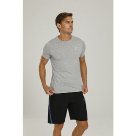Kinetix SN234 Basic Raw Edge Gri Erkek Kısa Kol T-shirt