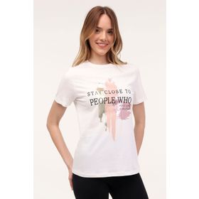 Kinetix WL Lelia 11MS250 4 FX Ekru Kadın T-shirt