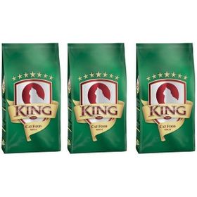 King Balıklı 3x1.5 kg Yetişkin Kedi Maması