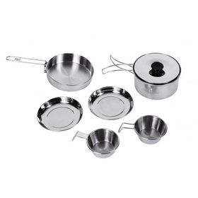 King Camp Backpacker III Silver 2 Kişilik Yemek Seti