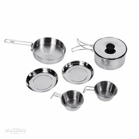 King Camp Backpacker III Silver 2 Kişilik Yemek Seti