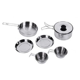 King Camp Backpacker III Silver 2 Kişilik Yemek Seti