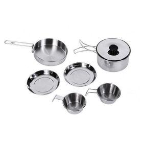 King Camp Backpacker III Silver 2 Kişilik Yemek Seti