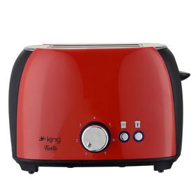 King K-2178 Fiesta 800 W 2 Dilim Hazneli Ekmek Kızartma Makinesi Mor