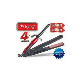 King K093-K094 Ceramic Saç Düzleştirici ve Saç Maşası