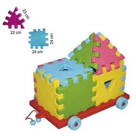 King Kids 12 Parça Lp 5011 Arabalı Puzzle