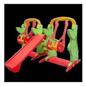 King Kids B Yeşil Kaydıraklı 2 Salıncaklı Oyun Seti