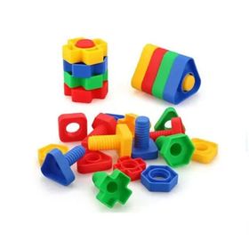 King Kids ES 7160 64 Parça Eğitici Vidalı Şekiller