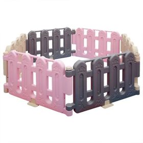 King Kids Gri Pembe Krem Oyun Çiti