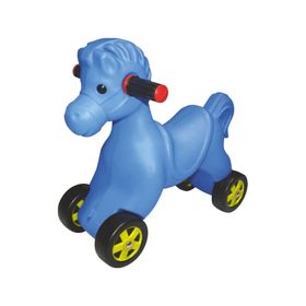 King Kids Mavi Tekerlekli Truva At