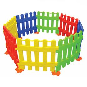 King Kids Plastik Çocuk Oyun Çitleri Kırmızı Mavi Yeşil Sarı Renkli Oynama Alanı Çiti