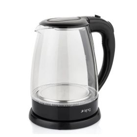 King KSI1001 Alice 1.8 lt Işıklı Cam Kettle Su Isıtıcı