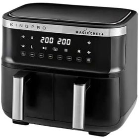 King KYF32 Pro Magicchef Plus Dual 4+4 lt Siyah Airfryer