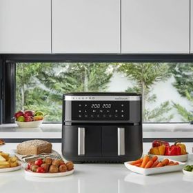King KYF32 Pro Magicchef Plus Dual 4+4 lt Siyah Airfryer