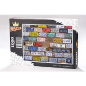 King Of Puzzle ABD Eyalet Plakaları 1000 Parça Puzzle