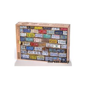King Of Puzzle ABD Eyalet Plakaları 1000 Parça Puzzle