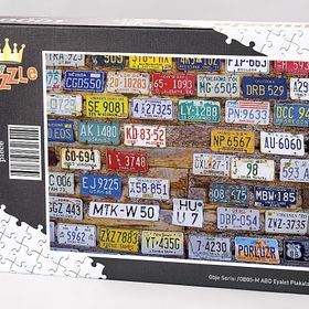 King Of Puzzle ABD Eyalet Plakaları 1000 Parça Puzzle