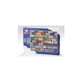 King Of Puzzle ABD Eyalet Plakaları 500 Parça Puzzle