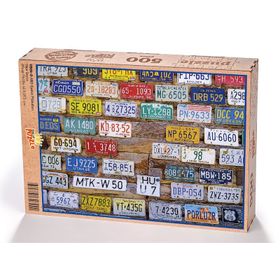 King Of Puzzle ABD Eyalet Plakaları 500 Parça Puzzle
